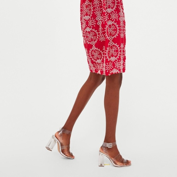 Zara high heeled vinyl sandals - Picture 2 of 5